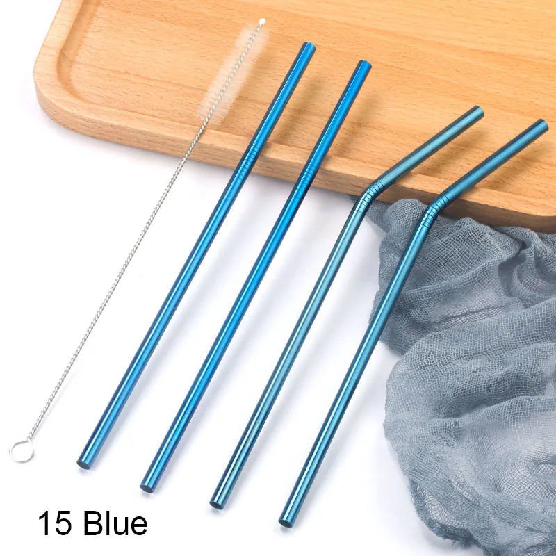 EcoSip Stainless Steel Straws Set