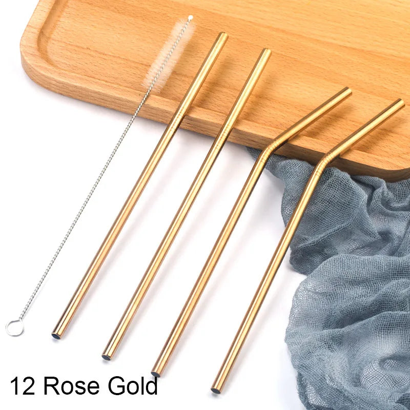 EcoSip Stainless Steel Straws Set