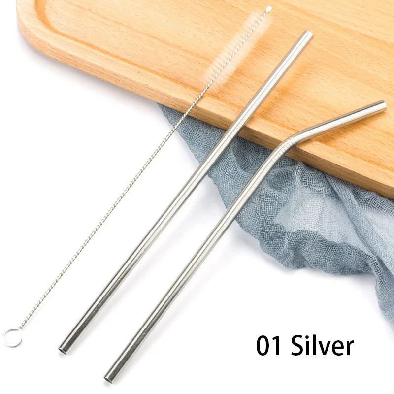 EcoSip Stainless Steel Straws Set