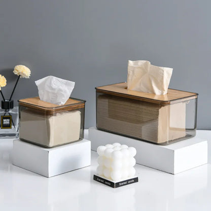 Minimalist Wooden Tissue Box