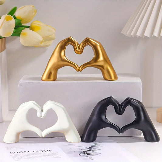 Resin Love Gesture Statues Sculptures