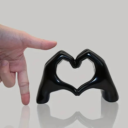 Resin Love Gesture Statues Sculptures