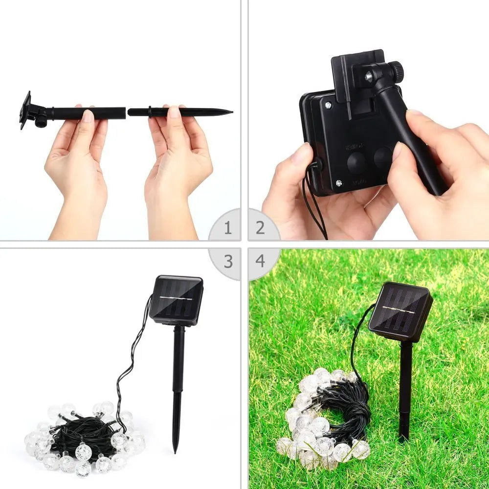 LED Solar String Lights