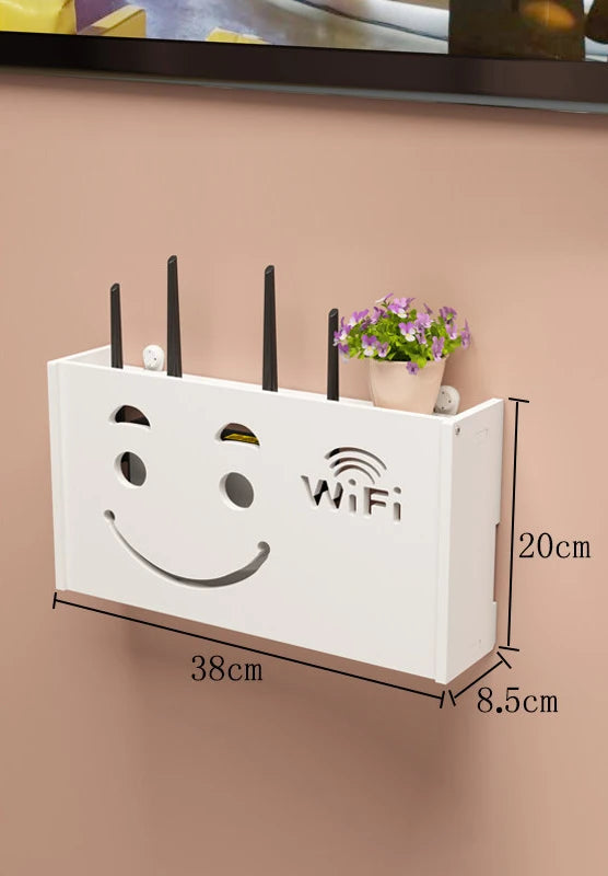 Storage Box Hanging WiFi Wall Decoration