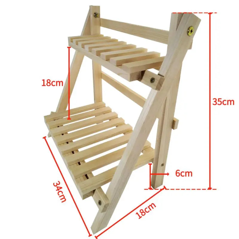 Double Layer Wooden Organizer