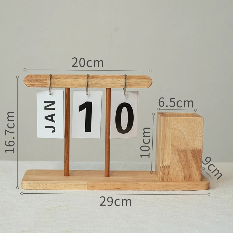Wooden Desk Calendar