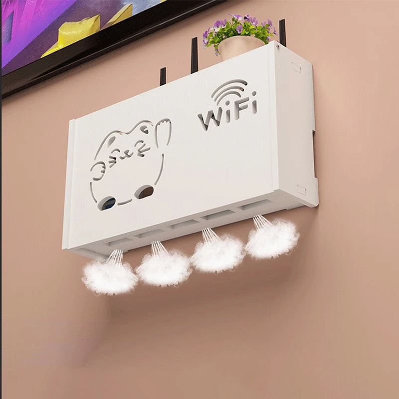Storage Box Hanging WiFi Wall Decoration
