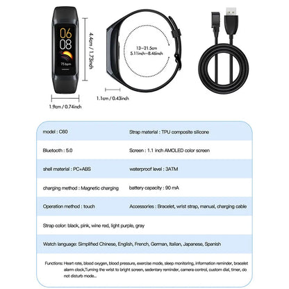 Wrist Watch Heart Rate Tracker