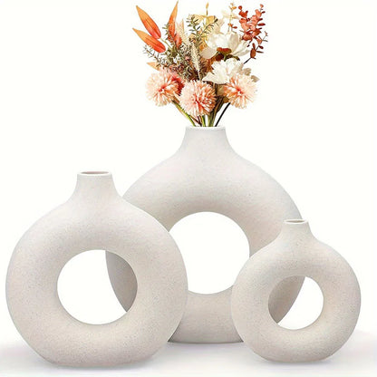 Minimalist Nordic White Ceramic Vase