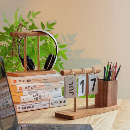 Wooden Desk Calendar