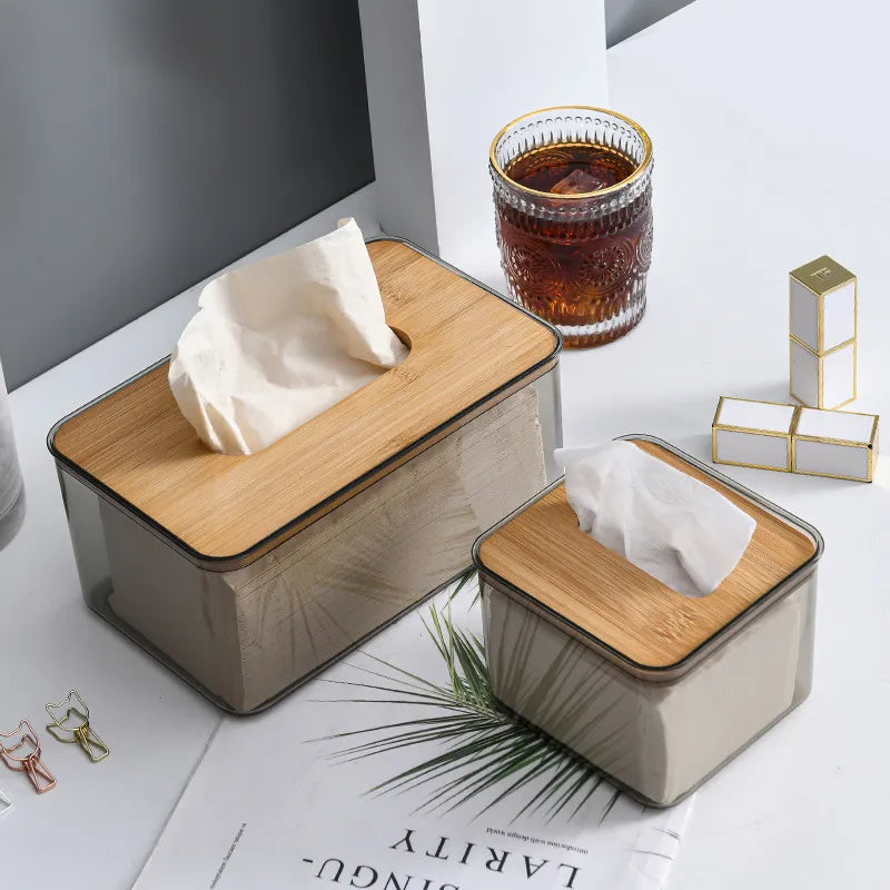 Minimalist Wooden Tissue Box